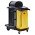 Rubbermaid Commercial High Security Housekeeping Janitorial Cart with Wheels, Yellow Vinyl Bag, Locking Hood and Cabinets for Commercial Facility/Hotel/Stadium/School/Office
