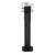 Hand Sanitizing Station - CTA Premium Heavy-Duty Secured Stand with Acrylic Glove, Mask Box & Contactless Soap or Hand Sanitizer Dispenser for Offices, Schools, & Public Area - Black (SAN-STT1B)