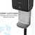 Luxton Automatic Hand Sanitizer Dispenser - Sanitizing Station, Steel Floor Stand, Drip Catcher Dish - Touchless Auto Sensor, Refillable 1200ml Bottle - Portable, Easy Set Up, Battery-Operated Machine
