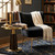 Janoray Velvet Accent Chair Set of 2 Comfy Living Room Chair Armless Slipper Chair Mid Century Side Single Sofa Chair with Golden Legs Wingback for Bedroom Guest Room, Black