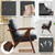 STHOUYN Black Leather Office Accent Chair Set of 2 with Wooden Arms, Comfy Guest Waiting Room Chairs, Mid Century Modern Chair, Side Arm Chairs for Living Room (Black, 2pcs)