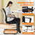 CLATINA Office Guest Chair with Lumbar Support and Mid Back Mesh Space Air Grid Series for Reception Conference Room 4 Pack
