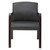 Alera ALE Reception Lounge Series Guest Chair, Espresso/Black Leather