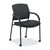 HON Lota Office Chair, Black Guest Seat with Arms and Casters, Mesh Back, Fabric | for Lobby, Guests, and Offices