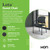 HON Lota Office Chair, Black Guest Seat with Arms and Casters, Mesh Back, Fabric | for Lobby, Guests, and Offices