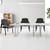 CLATINA Waiting Room Guest Chair, Leather Stationary Office Reception Chairs No Wheel, Comfy Padded Arms, for Conference Room Lobby Home Computer Desk Bedroom Elderly, Black 8 Pack