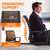 CLATINA Office Guest Chair with Lumbar Support and Mid Back Mesh Space Air Grid Series for Reception Conference Room 8 Pack