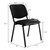 VINGLI Waiting Room Chairs, 10-Pack PU Church Chairs Conference Stackable Set, Office Guest & Reception Stacking for Meeting Room, Lobby, Simple&Space-Saving, Pu-black
