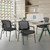 CLATINA Office Reception Guest Chair Mesh Back Stacking with Ergonomic Lumbar Support and Thickened Seat Cushion for Waiting Conference Room Black 4 Pack
