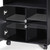FITUEYES Printer Stand with Storage Adjustable Shelves, Wood Mobile Cart with Door, Rolling File Cabinet on Wheels for Home Office, Black, PS406001WB