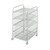 Safco Onyx Rolling File Cart with Large File Drawer and 2 Supply Drawers, Fits Letter-Size Hanging Folders, Durable Steel Construction