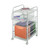 Safco Onyx Rolling File Cart with Large File Drawer and 2 Supply Drawers, Fits Letter-Size Hanging Folders, Durable Steel Construction