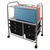 Advantus Letter/Legal File Cart with Five Storage Drawers, Metal, 5 Drawers, 21.63" x 15.25" x 28.63", Matte Gray/Black