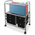 Advantus Letter/Legal File Cart with Five Storage Drawers, Metal, 5 Drawers, 21.63" x 15.25" x 28.63", Matte Gray/Black