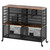 EasyPAG Rolling Cart with 2 Storage Drawer, Under Desk Filling Cabinet with Mail Sorter, Pull Out Hanging File Rack for Letter Size Folders, Mobile Utility Craft Cart for Home Office, Black