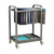 Mind Reader Rolling File Cart, Organizer, Utility Cart, Storage, Classroom, Office, Metal, 22" L x 12" W x 25.5" H, Silver