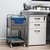 Mind Reader Rolling File Cart, Organizer, Utility Cart, Storage, Classroom, Office, Metal, 22" L x 12" W x 25.5" H, Silver