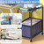Lateral File Cabinets Rolling File Cart, Mobile Hanging File Cabinet with Wheels, Printer Stand File Organizer File Cabinet for Home Office, Black