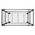 Oceanstar Portable 2-Tier Metal Rolling File Cart, Black
