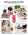 Aniborsa Automatic Electric Pencil Sharpener - Auto Feed, Auto Stop & Auto Eject, Rechargeable for Classroom, Home, School, Office, Rose Red