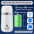 tenwin Fully Automatic Electric Pencil Sharpener for 7-12mm Pencils, Auto in&Eject, 3 Selectable Adjustable Pencil Nibs with Breathing Light (White)