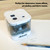 BAZIC Products Electric Pencil Sharpener, Battery Powered Sharpener, 72 Count, Dual Holes Sharpeners for Standard No 2 Pencils (6-8mm) and Jumbo Pencils (8-12mm) at School Classroom Office Home