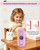 AFMAT Electric Pencil Sharpener, Automatic Pencil Sharpener, Auto in & Out, Colored Pencil Sharpeners for φ7-8mm Pencils, Rechargeable & Cordless, Battery Powered for Classroom Home School PSX9