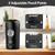 AFMAT Electric Pencil Sharpener, Fully Automatic Pencil Sharpener for 7-8mm Pencils & Colored Pencils, Auto in & Out, Rechargeable Vertical Hands-Free Sharpeners for Classroom/Home/Office PSX7(Black)