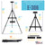 U.S. Art Supply 80" Aluminum Art Easel Stand Sign Display, Watercolor Field, Adjustable Height, Floor Tabletop Tripod, Canvas up to 63" H x 40" W, Portable Easel for Canvas & Painting, Storage Bag