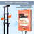 STANDNEE Poster Stand Heavy Duty Poster Board Stand, Double-Sided Poster Sign Stand Up to 83 inches, Adjustable Poster Holder for Outdoor Display, 1PACK, Black
