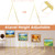 2 Pack Gold Easel Stand for Wedding Sign, Heavy Duty Metal Display Easel with Adjustable Chain, 4-Tier Height Adjustable Art Easel for Painting, Posters, Pictures & Commercial Display