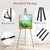 AZEAM 63" Easel Stand for Sign, 6 Pack Portable Easel for Painting, Foldable Black Metal Easel Display Stand Poster Holder Adjustable Sign Stand for Display Wedding Arts Poster