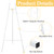 CroBlissful White 50" Easel Stand for Wedding Sign Adjustable 3Tier Height Display Easel with Chain Heavy Duty Floor Tripod for Welcome Wedding Sign Painting Canvas Baby Shower Party Poster (Metal)