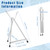 Xinnun 12 Pcs Aluminum 15'' to 21'' High Tabletop Easel Display Adjustable Portable Tripod Desktop with Extension Arm Wings and Rubber Feet for Canvas, Paintings Suitable for School Studio (Silver)