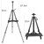 RRFTOK Art Easel Stand for Painting and Sign - Aluminum Metal Artist Tripod Adjustable Easels for Display Height from 21 to 61Inches - Canvas Stand with Paintbrush Tray for Artists Adult Holder