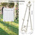 CaliDecor 60” H Vintage Easel Stand for Sign, Large Adjustable Metal Display Standing for Displaying Pictures Wedding Poster Holder Showcasing with Chain Support