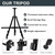 AROIC Art Painting Artist Easel Stand, Painting Display Easel Stand,Portable Adjustable Iron Tripod Display Stand with Bag, Height from 20 to 66 in for Table-Top/Floor Drawing and Displaying(8 Pack)