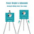 JIUYE 63" Tall Display Easel Stand for Wedding Sign Poster, Foldable and Adjustable Floor Metal Easels for Display Painting Arts,with Portable Bag,Holds 5 LBS (Black,6Pack)