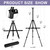 AROIC10 Pack Painting Display Easel Stand Portable Adjustable Metal Tripod Artist Canvases Height from20to66Inch Extra Sturdy forTable-Top/Floor Painting, Drawingand Displaying,Black with10StorageBag