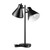 Globe Electric 18" 2-Light Desk Lamp, Industrial Design, Pivoting Heads, Matte Black Finish, Dual On/Off Switches, E26 Base, 52999
