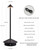 NEWSEE Modern Cordless Table Lamp Set of 2, Portable LED Desk Lamps, 5000mAh Rechargeable Battery Operated Lighting for Bedroom Dining Room Restaurant Coffee Shop Camping Night Light (Black)