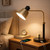 Desk Lamp with Dual USB Charging Port, Heavy Duty Metal Table Lamp, 340 Degree Swivel Arms, Easy Assembly with Cord Guide, Reading Lamp for Home Office Bedroom, Black & Gold (Bulb Not Included)
