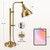 VONLUCE Rustic Desk Lamp Brass Adjustable, Industrial Style Metal Task Lamps 25"-29", Vintage Work Light, Farmhouse Reading Lamp in Brushed Brass Finish, ETL Certificate
