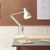 Anglepoise Type 75 Desk Lamp | Adjustable Aluminum Matt Paint Finish Cast Iron Base Integrated Shade Switch for Home Decor Essentials Study Bedroom Office Light (Alpine White)