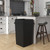 Regal Altair 35 Gallon Black Square Commercial Trash | Garbage Can with Lid - Office, Outdoor, Restaurant, School, Kitchen