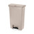 Rubbermaid Commercial Products STREAMLINE Plastic Front Step Step-On-Trash/Garbage Can/Bin, 13 GAL, Beige, for Doctor's Office/Hospitals/Healthcar