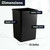 Zedfire [Black] 35 Gallon Square Commercial Trash Can, Heavy-Duty Plastic Waste Bin for Home/Warehouse/Commercial Facilities/Restaurant