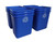 United Solutions 7 Gallon / 28 Quart Space Saving Recycling Bin, Fits Under Desk and Small, Narrow Spaces in Commercial, Kitchen, Home Office, and Dorm, Easy to Clean, Recycle Blue (Pack of 12)