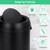 Garvee 17 gal/65 L Trash Can, Fingerprint-Proof Stainless Steel Swing Top Garbage Can, Heavy Duty Commercial Round Trash Bin with Swing Lid for Restaurant, Home, Office, Black