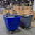 ReadySpace Commercial 16 Bushel Utility Cart with Steel Base, Poly Box Basket Truck, Laundry Cart, and Rolling Trash Bin, 47-Inch x 34.75-Inch x 35.5-Inch, 1000 Pound Weight Capacity, Gray